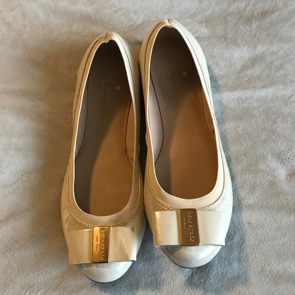 ✨HP😊 Kate Spade pearlized ballet flats - Picture 3 of 5